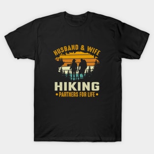 Husband and wife hiking partners for life T-Shirt